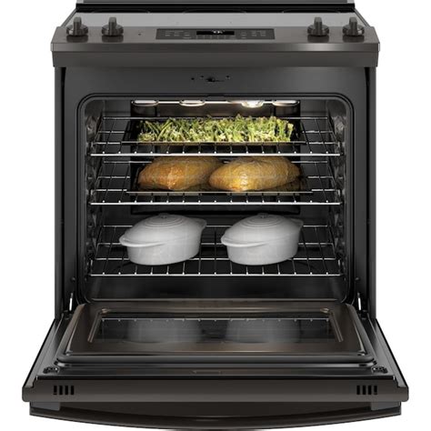 GE 30-in Glass Top 5 Elements 5.3-cu ft Self-Cleaning Convection Oven ...