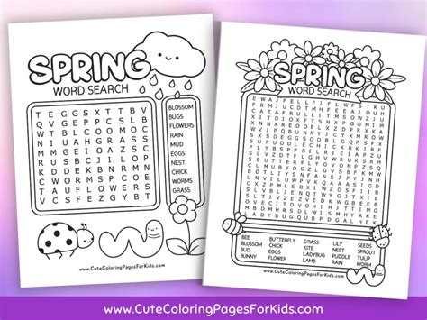 Image result for Word Search Spring Theme