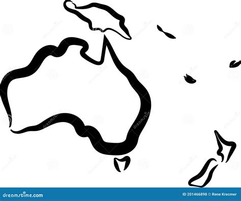 Simple Map Of Oceania