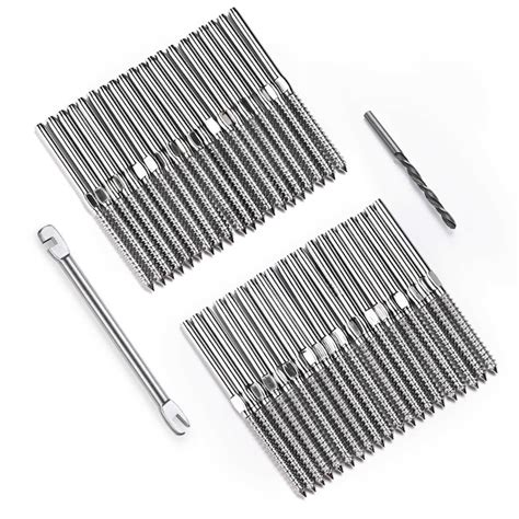 Yescom 40-pack 316 Stainless Steel Lag Screws Cable Railing Hardware ...