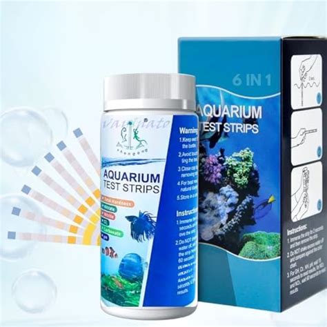VAYINATO® 6-in-1 (30 Strips) Aquarium Water Test Strips Kit, Test Paper ...