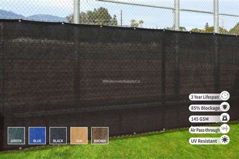 Buy WindscreenSupplyCo Heavy Duty Fence Privacy Screen 5ft x 50ft ...