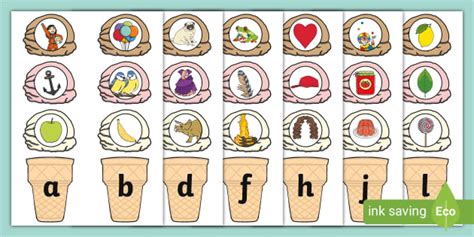 Ice Cream Alphabet Matching Activity | Twinkl