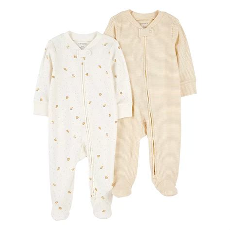 Baby Carter's 2-Pack 2-Way Zip Cotton Sleep & Play Pajamas