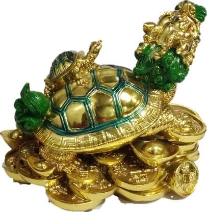 Astrodevam Feng Shui/Vastu Dragon with Tortoise and Baby Turtle Statue ...