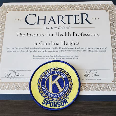 Key Club International | The Institute for Health Professions at ...