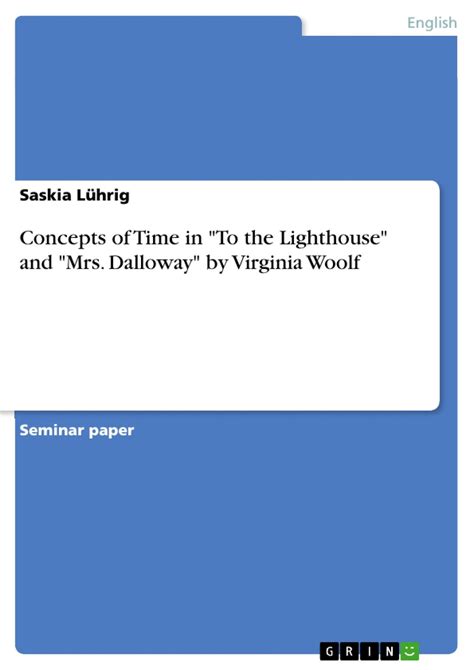 Elektronická kniha Concepts of Time in 'To the Lighthouse' and 'Mrs ...