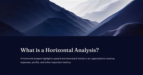 Horizontal Analysis