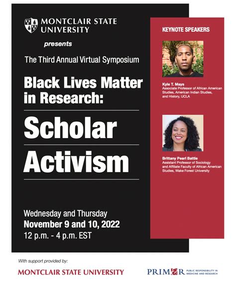 Black Lives Matter in Research Symposium: Scholar Activism - University ...