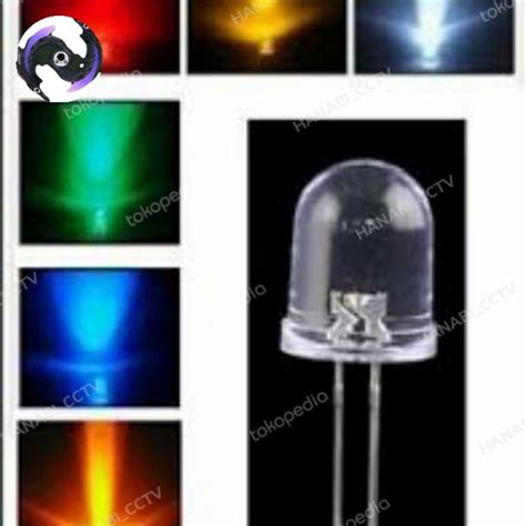 Jual Lampu LED 5mm Biru Merah Putih Hijau Super Bright - Putih - Kota ...