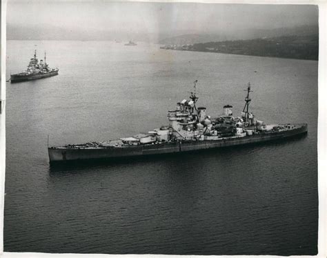 A rare photo of the 3 King George V class battleships seen together ...