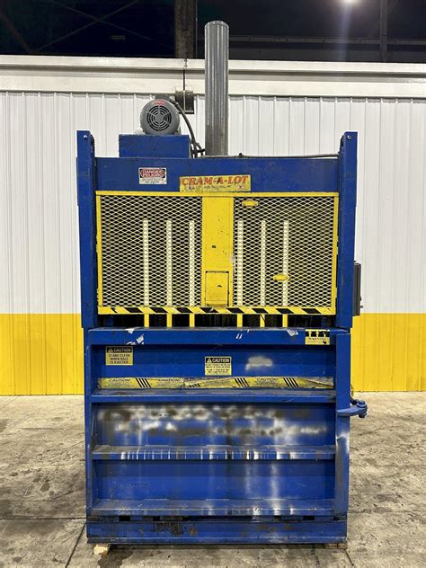 1998 CRAM-A-LOT MODEL 60-DB-LU VERTICAL CARDBOARD BALER: STOCK #22058