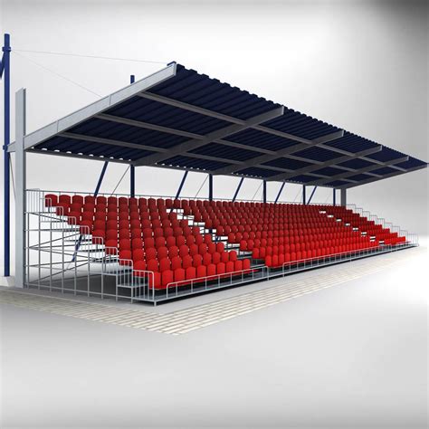 Stadium Seating Tribune Pack for Civil Engineering Projects