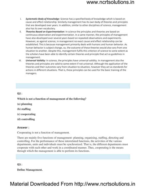 Image result for Principles of Management Class 12 Full Chapter