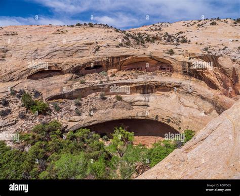 Butler Wash Ruins, Utah Highway 95 west of Blanding, Utah Stock Photo ...