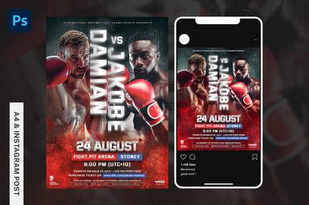 Boxing Promo Poster 的图像结果