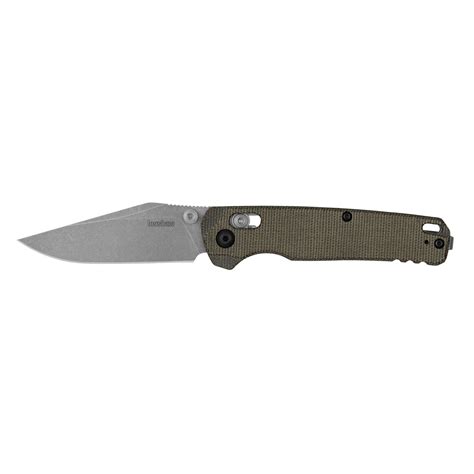 Kershaw Bel Air Folding Knife 3.05" Clip Point Plain Edge CPM MagnaCut ...