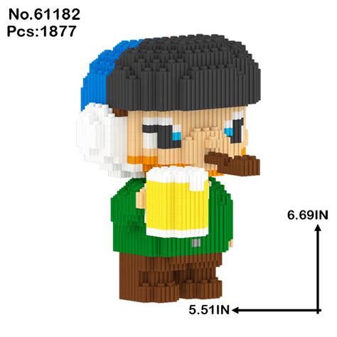 Conjunto de Blocos de Montar Retrato 3D de Autorretratos, Blocos de ...