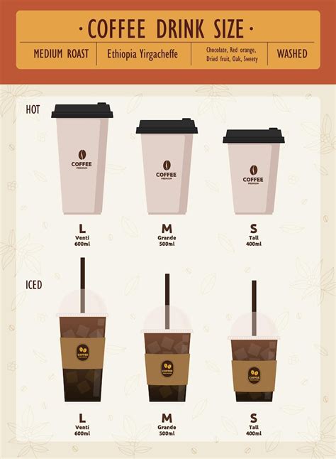 Coffee Cup Sizes Vectors - Download Free High-Quality Vectors from ...