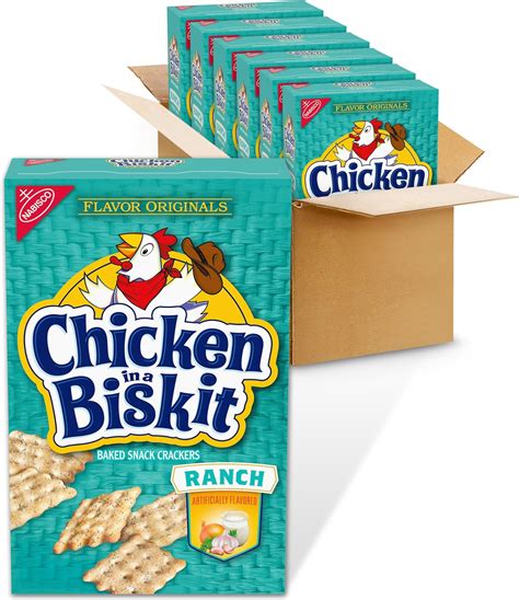 Amazon.com: Chicken in a Biskit Original Baked Snack Crackers, 7.5 oz ...
