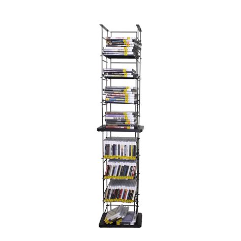 Snapklik.com : CD Tower Media Rack DVD Organizer Video Game Blu Ray Storage Holds 176 Single CDs ...
