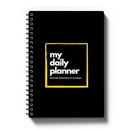 Amazon Brand - Eono Daily Planner Undated, Schedule Your Day, Manage to ...