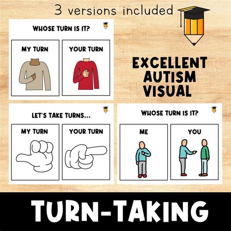 TURN TAKING VISUALS | Life Skills | Children's Behaviors | Social ...