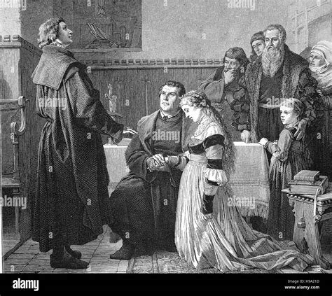 Martin Luther, his wedding. Marriage with Katharina von Bora ...