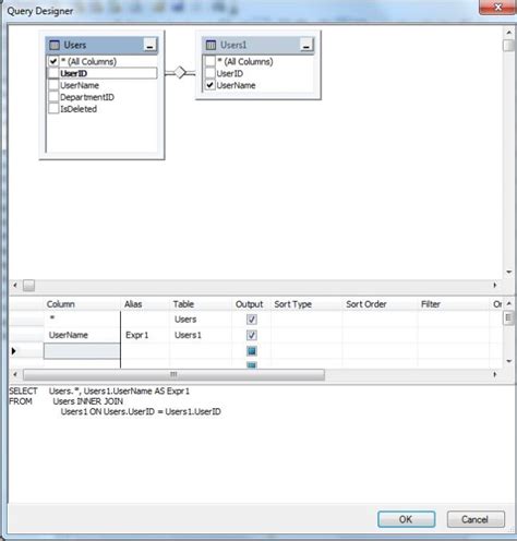 To Create a New SQL Query in Query Designer 的图像结果