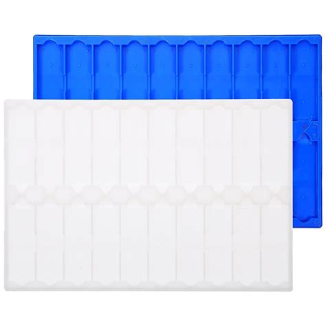 2 Pcs Plastic Microscope Slides Holder Microscope Slides Drying Rack ...