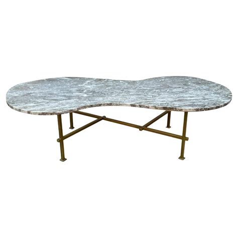 Brass and Marble Cocktail Table For Sale at 1stDibs