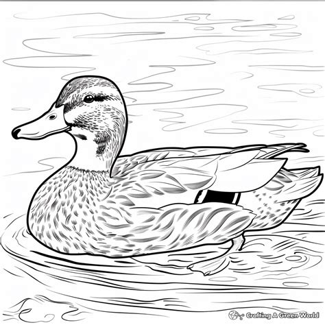 Mallard Duck Coloring Pages - Free & Printable!