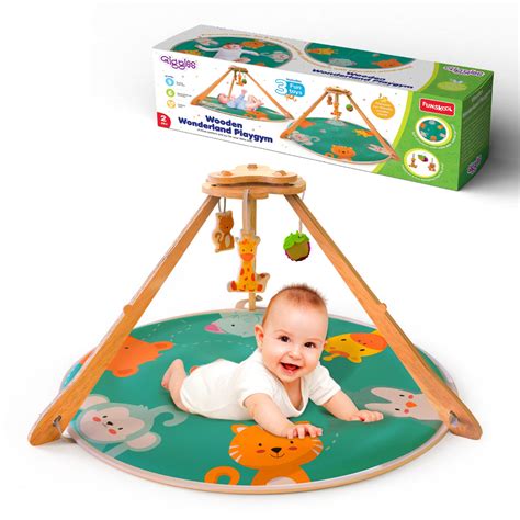 Funskool Giggles Wooden Wonderland Playgym — Toycra