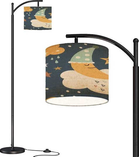 Modern Arc Floor Lamp with Dimmer Mid Century Boho Seamless Cute ...
