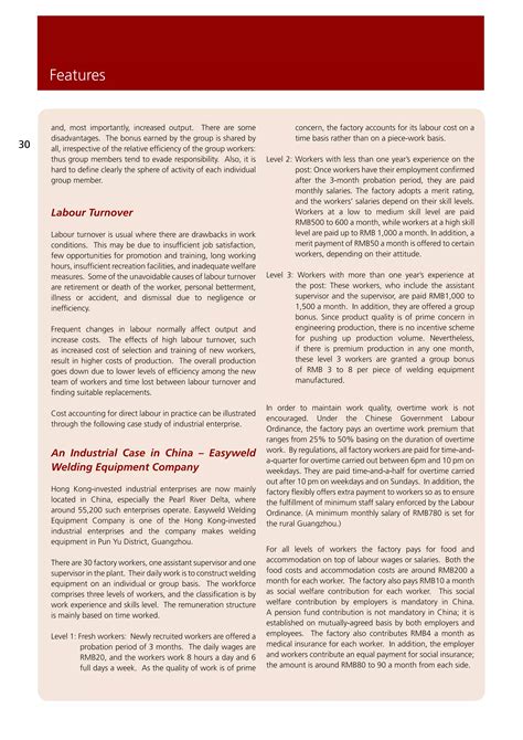 Direct labour costs Case study China | PDF