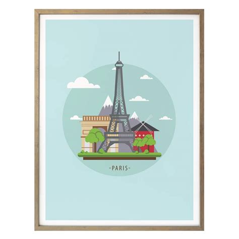 Poster - Visit Paris | wall-art.com