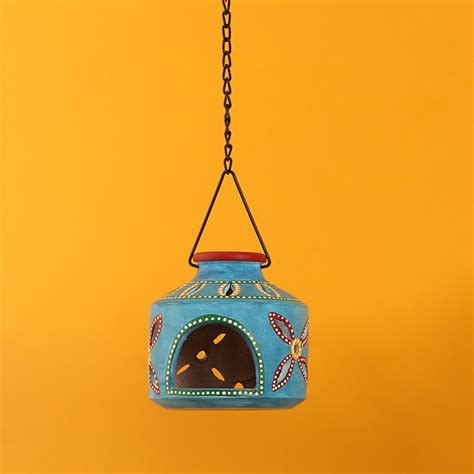 Buy ExclusiveLane Stone The Glowing Matki Terracotta Tea Light Holder ...