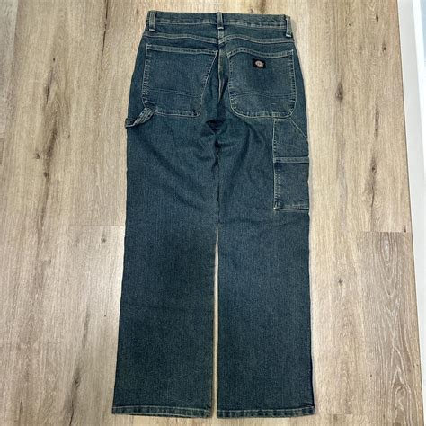 Dickey Carpenter pants with dark wash. A little... - Depop