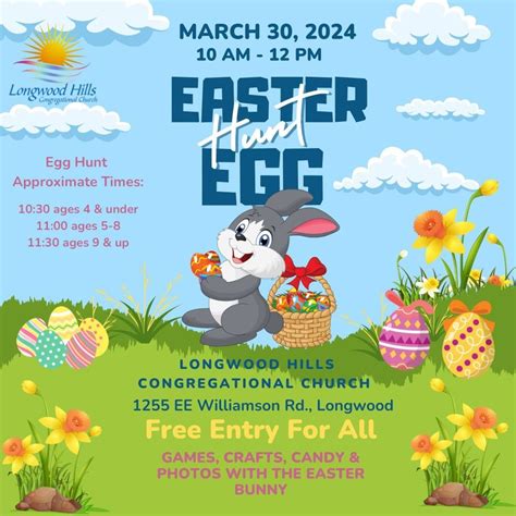 Easter Egg Hunt at Longwood Hills Congregational Church, 1255 EE ...