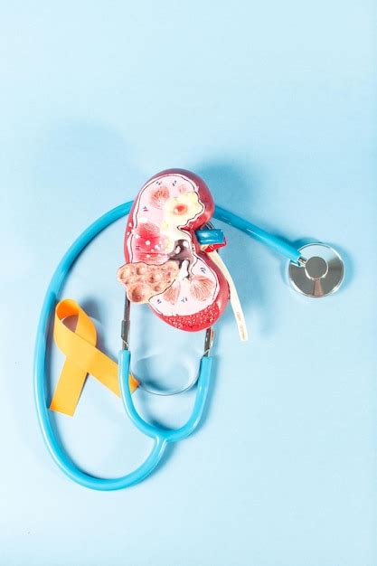 Human kidney cross section stethoscope kidney model and kidney cancer ...