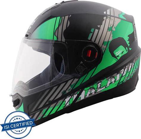 Steelbird SBA-1 Thalaiva Full Face ISI Certified Helmet Fitted Clear ...