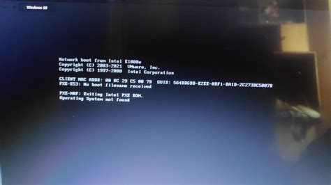 Image result for Boot Error On VMware 16
