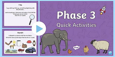 Phase 3 Quick Activities PowerPoint