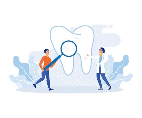 Illustration des soins dentaires, concept d'hygiène buccale et de ...