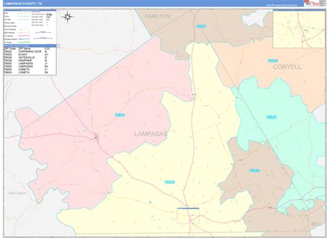 Maps of Lampasas County Texas - marketmaps.com