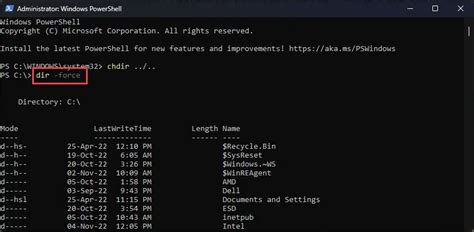 Image result for Show Hidden Files I PowerShell