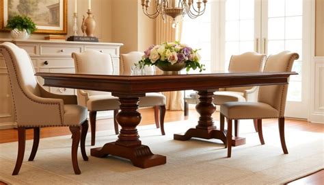 Image result for Pedestal Kitchen Table Rectangular