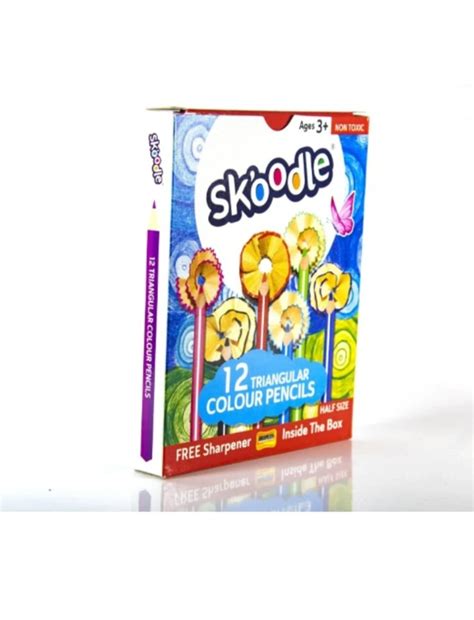 Skoodle 12 Shade Triangular Colour Pencils