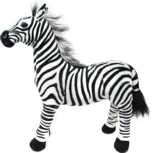 Tickles Zebra Soft Stuffed Plush Animal Standing Toy - 70 cm - Zebra ...