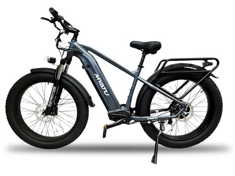 750W MYATU Ranger Pro Fat Tire All-Terrain Electric Mountain Bike (Midnight Grey) - E-Bikes World